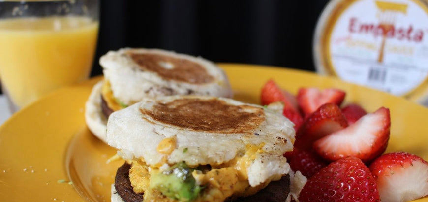 Vegan Breakfast Sandwich with Empasta Cheeze Sauce